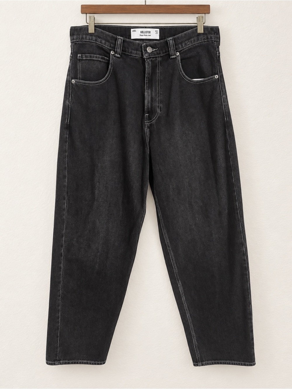 Hollister Baggy Skater Jeans With Cobra Embroidery Denim 32 x 32